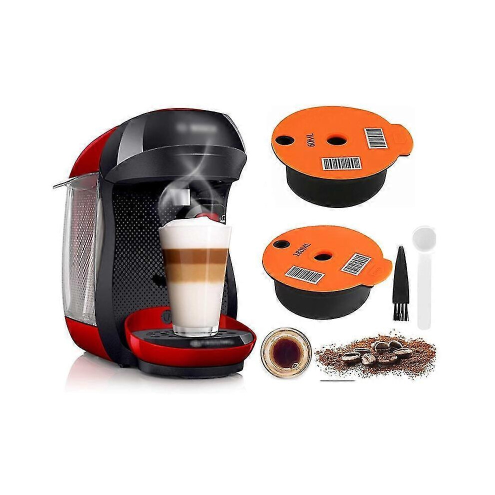 60ml / 180ml Reusable Coffee Capsule Pods for Bosch-s Machine Tassimo Refillable Filter Maker Pod