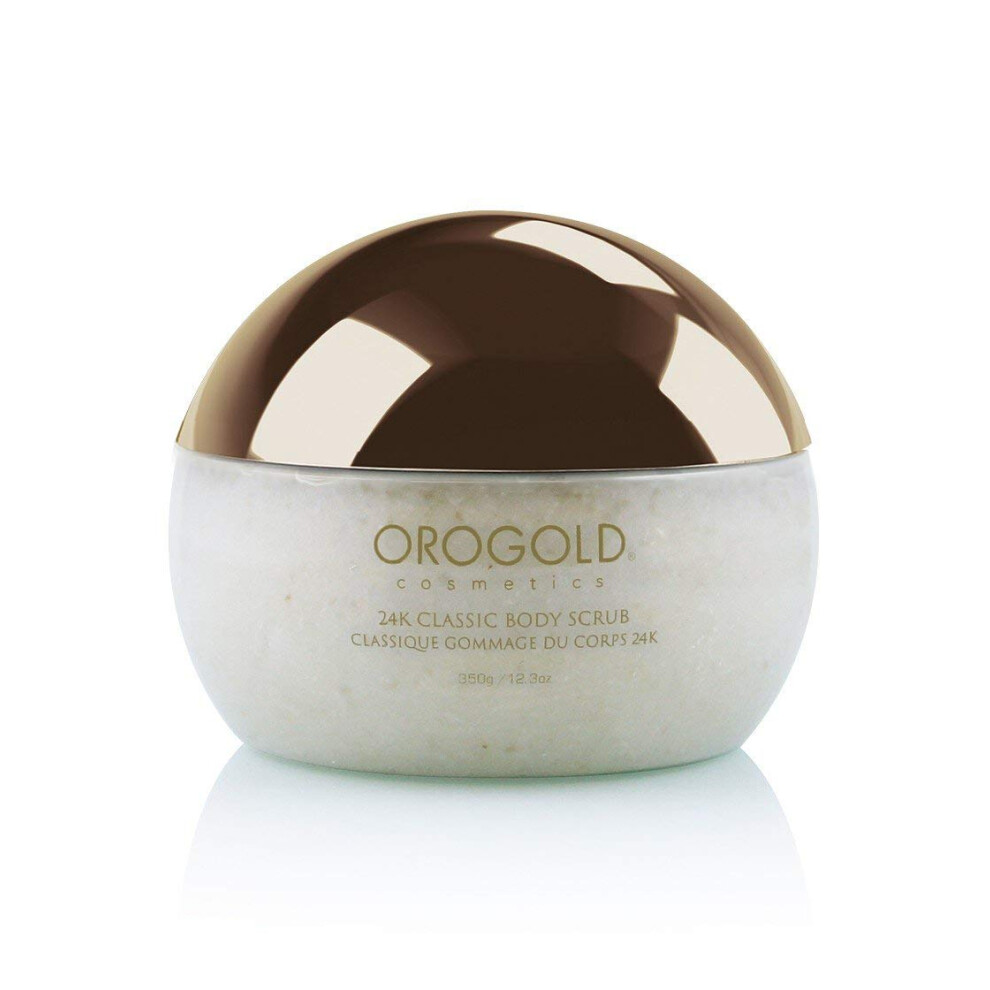 Orogold White/Gold Oro 24K Classic Body Scrub Exfoliator 275 G. 9.7 Oz.