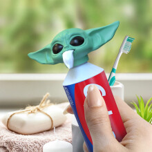 BonneChance 2022 New Baby Y-oda Zahnpasta-Topper G-rogu Cap Der Mandalorian-Spender f   r Kinder, Star Wars-Fans, Geschenkbox