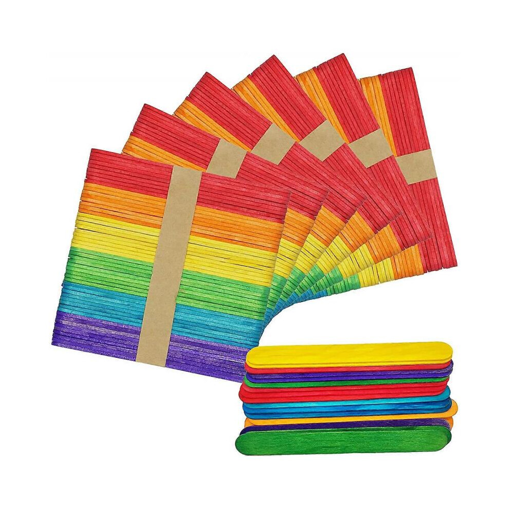 300 Pieces Lollipop Sticks, Natural Wood Craft Sticks, Popsicle Sticks, Ideal for Arts and Handwork