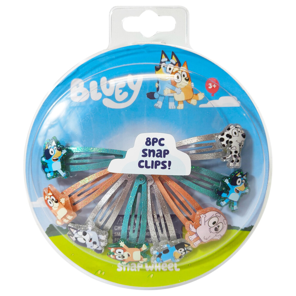 Luv Her Bluey - Fermagli Per Capelli Per Ragazze, Confezione Da 8, Multicolore, Età 3+-image