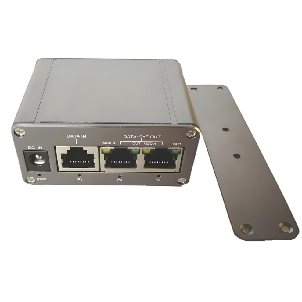 3-Poorts Mini Gigabit Poe-Injector Max. 60W Uitgang Poe-Injector-image