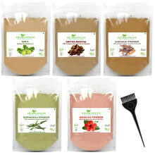 Herbal Haarmasker Poeder Combo, Ayurvedisch Poeder voor Haargroei (250g)
