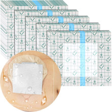 EaseCare Saco de Ostomia  Prova D 'gua Capa de Chuveiro com Almofada No Pegajosa Colostomia Ilostomia Urlostomia Bolsa Protetor de Chuveiro 9x9 25pcs