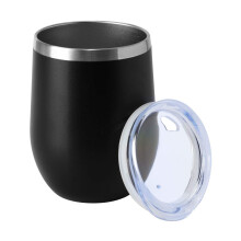 HASLE OUTFITTERS 12oz wijnbeker met deksel Stemloze wijnglazen Dubbelwandige vacu?reismokken roestvrijstalen koffiekop voor koude en warme dranken Wi