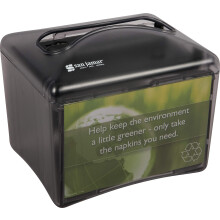 San Jamar H4003TBK H4003 Venue Table Top Interfold Servetdispenser 200 Capaciteit Black Pearl