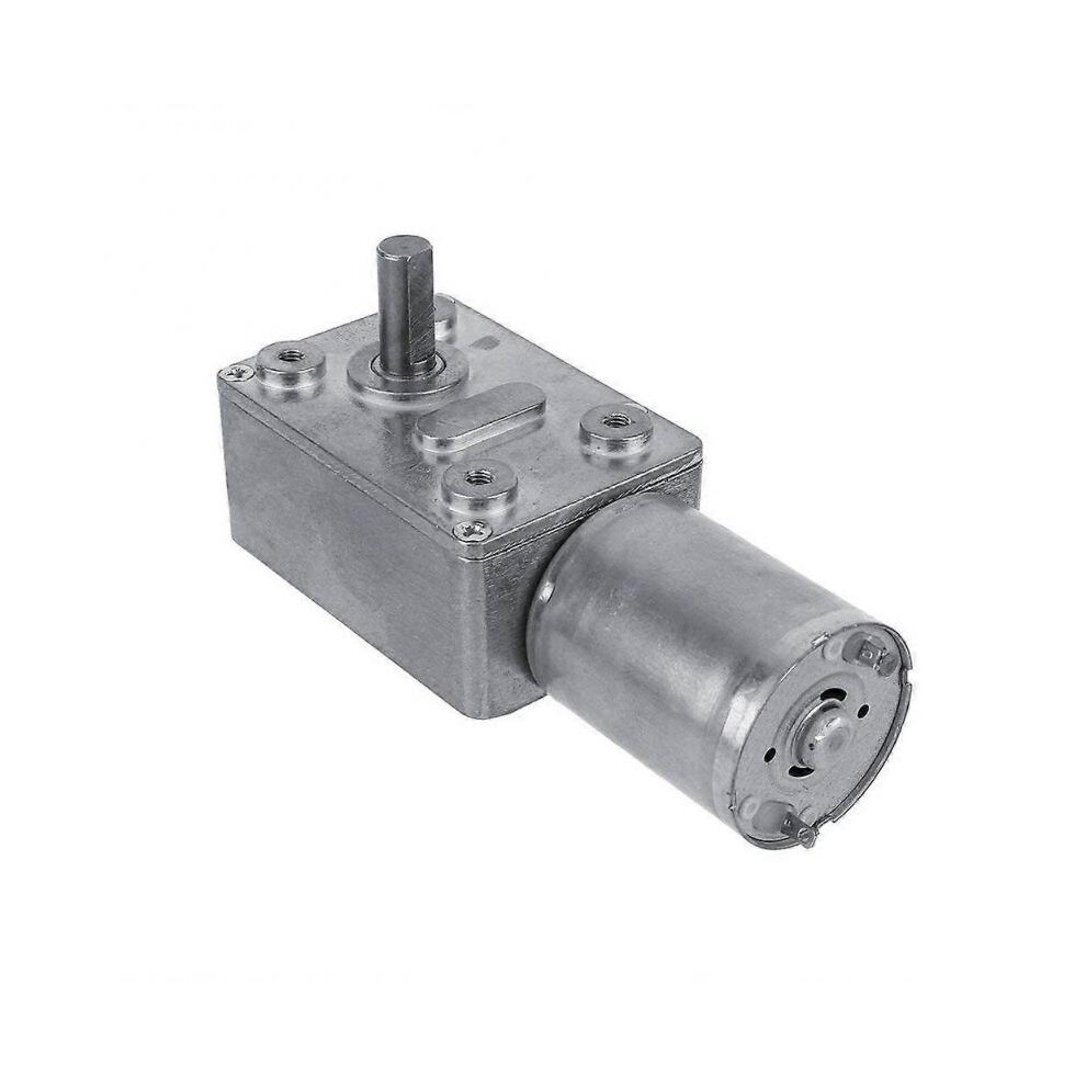 DC 12V Electric Motor Reversible Reduction Turbine High Torque Worm Gear Box for Windows, Door Openers (40RPM)