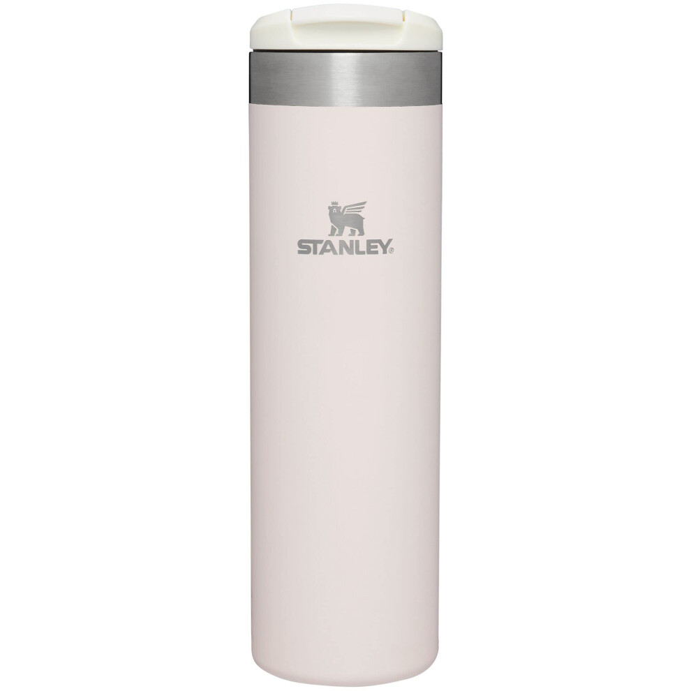 Stanley AeroLight Transit Bottle  Vacuum Insulated Tumbler for Coffee  Tea and Drinks with Ultra-Light Stainless Steel 20oz  Rose Quartz Glimmer