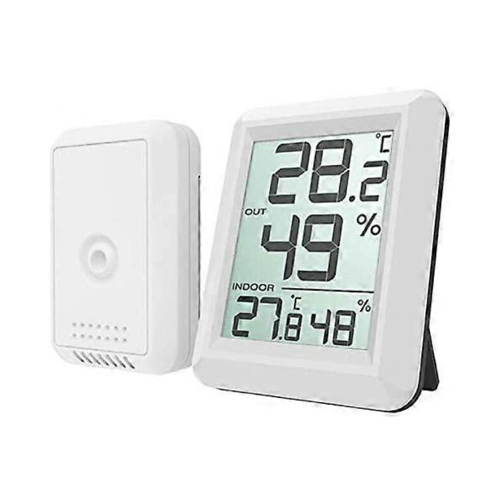 Wireless Digital Hygrometer And Indoor/Outdoor Lcd Thermometer - Weather Station With Alarm Not,Specified