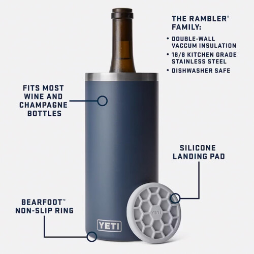 YETI Rambler wijnkoeler past op de meeste wijnflessen, wit 1