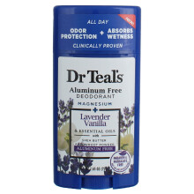 Set Cadeau Déodorant Vanille Lavande Dr. Teal's (2 Pack, 2.65oz Ch.) - Absorbe L'humidité