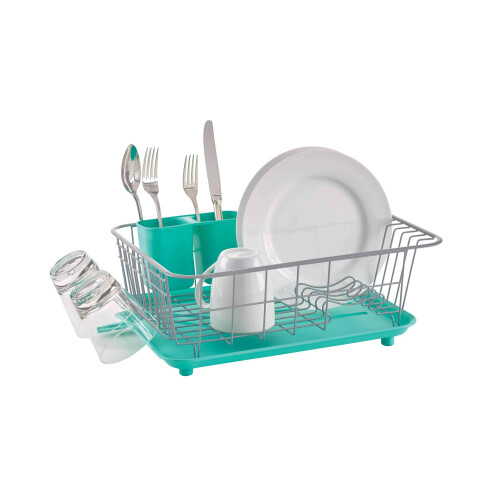 Farberware Farberware Classic Full Dishrack 3-Piece Aqua 1