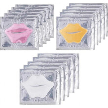 Collagen Crystal Lip Masks Set, 3 types 15pcs Moisturizing Nourishing Lip Patches Remove Dead Skin Anti-Wrinkle Anti-Aging Hydrating