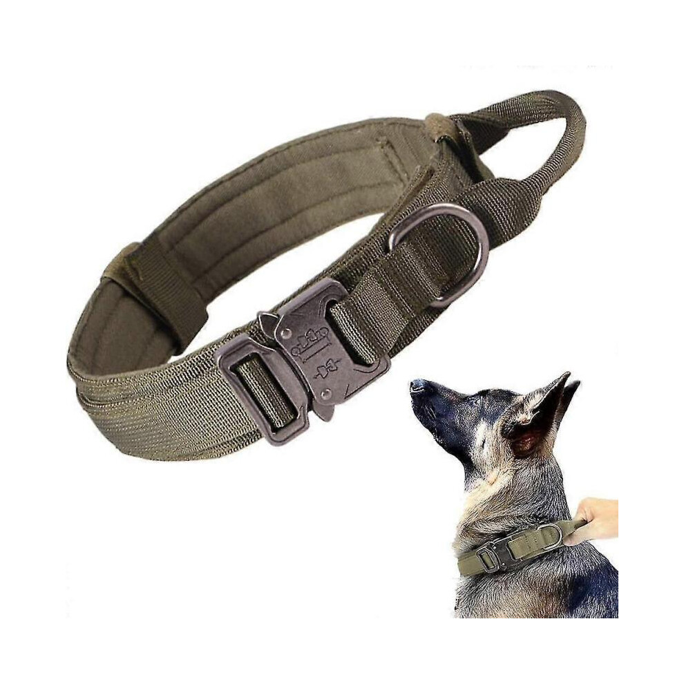 Military Tactical Dog Collar German Medium Large Dog Collars for Walking