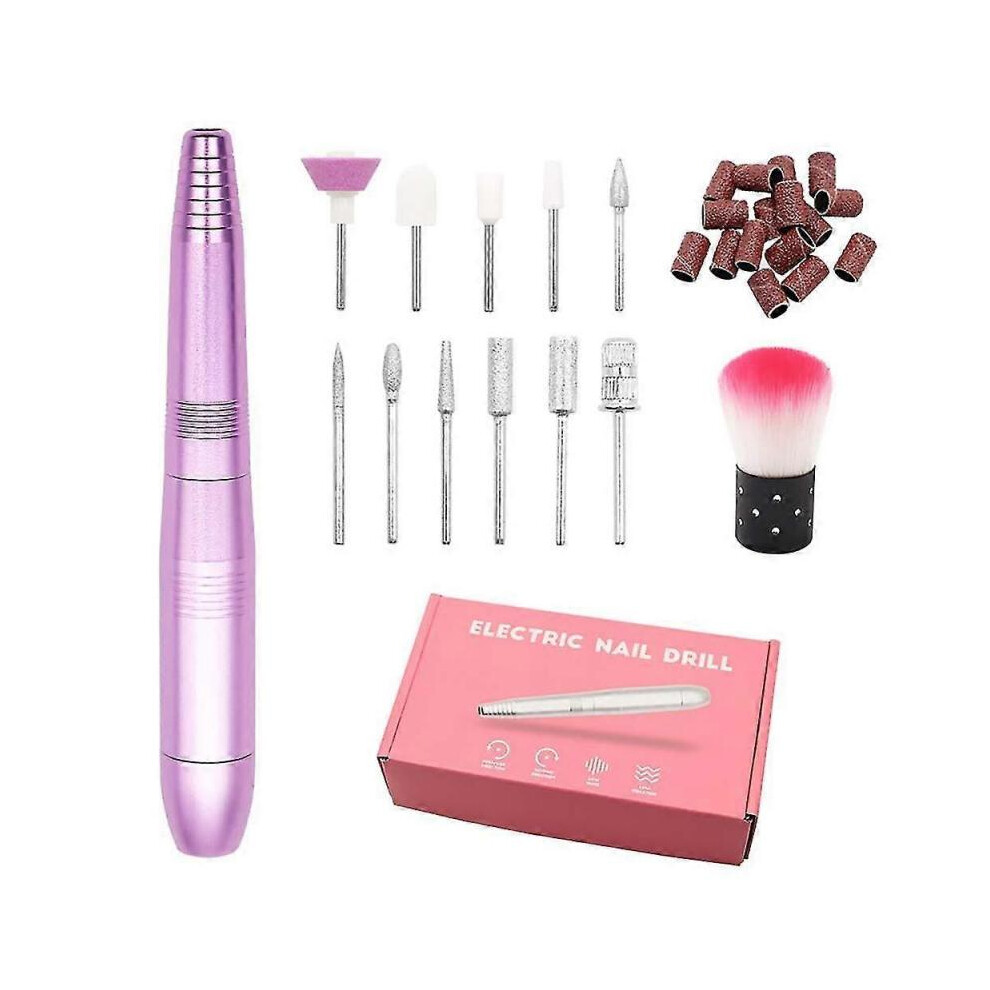 Electric Nail File Drill Portable Manicure Pedicure Machine Set