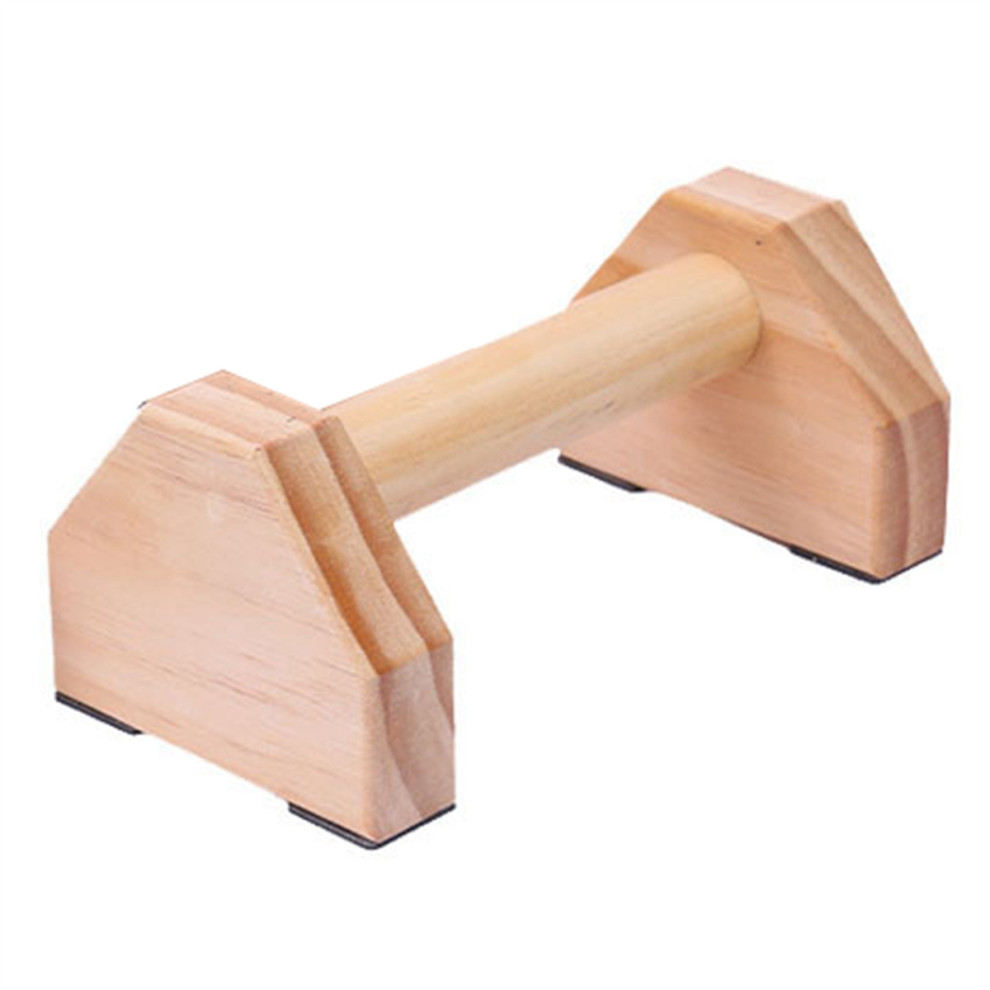 Supporto Per Flessioni In Legno Massello Di Pino Con Maniglia Antiscivolo, 30 Cm-image