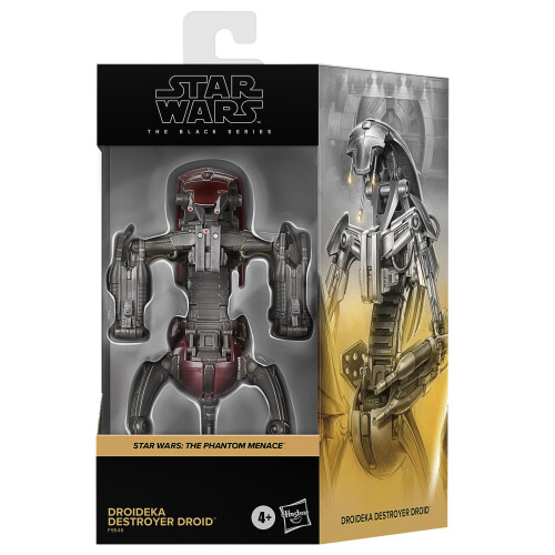 Star Wars The Black Series Droideka Destroyer Droid Star Wars: The Phantom Menace Boneco de ao de 6 polegadas