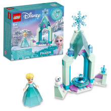 LEGO Disney Elsas Schlosshof 43199 Bauset Disney Frozen Ice Castle mit Prinzessin Elsa Mini-Puppenfigur Disney Princess Spielzeugset fr Kinder ab 5