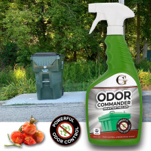 Affaldskommandant Odor Commander Odor Control Spray Bottle 22 Ounce Lemongrass Duft -Pragtfuldt lavet i Canada