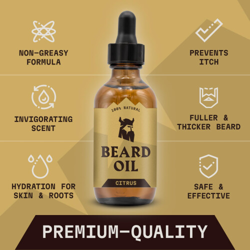 Striking Viking Σαπούνι Μαλλιών για Γένια με Tea Tree και Έλαια Argan και Jojoba (Μεγάλο 2 oz.) 1