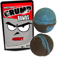 Giant Grump Badekugeln XL für Männer Schwarz und Blau Lustige Badebomben