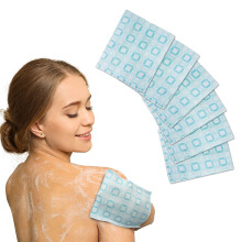 CUTIE MANGO Koreaanse exfoli?ende baddoek Viscose Rayon Mitt handdoekhandschoen [6-pack] Aziatische lichaamsscrubben washandjes voor diepe reiniging