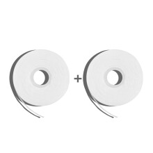 Davids Expanding Dental Floss-navullingen 2 spoelen (dispenser apart verkrijgbaar) 250+ No Break Geweven strengen Gewaxt Veganistisch met nano-hydrox