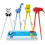 Kinderen eetstokjes voor beginners met herbruikbare hulp (Gemengde 4-Pack) 1