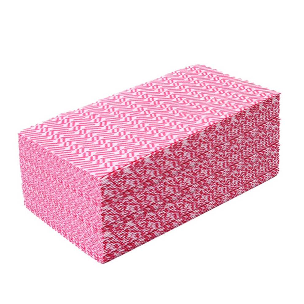 CLEAN LEADER Disposable Handi Wipes Dish cloth Dish Towels Dish Rags Towels Handy Wipes Reusable Cloths Multi-purpose Pink 11.8 x 20"""" 80 Count/Bag-image-OPC-PH55FMY-NEW