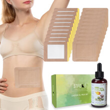 STFOCE 20pcs Castor Oil Pack Wrap Castor Oil Packs Selvkl?bende Anti-l?kage Ingen vask B?rbar koldpresset organisk ricinusolie Uraffineret i m?rk