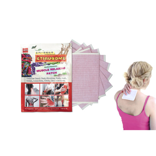 ETIAUGONE Patch Relaxant Herbal (10 Patch/pk) 5.9" x 4.7" Taille Moyenne