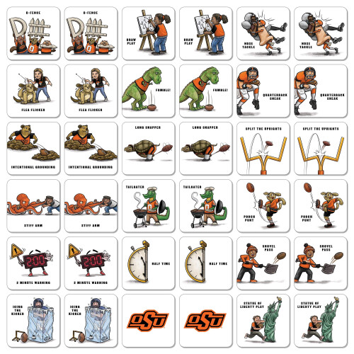Youthefan NCAA Oklahoma State Cowboys Licensed Memory Match Game 1