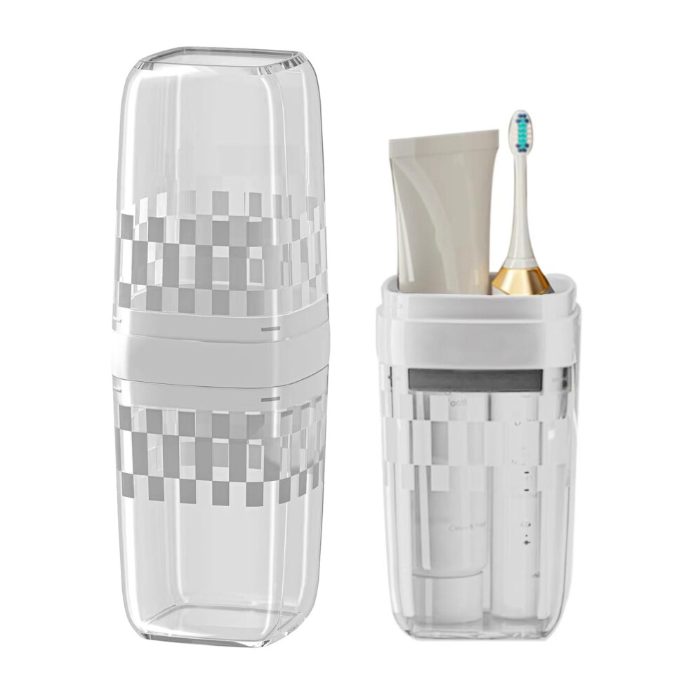 Eorea Portable Travel Toothbrush Holder With Cover - Travel Toothbrush Holder & Carrier For Bathroom School Business Trips - Travel Toothbrush Cup And Pro