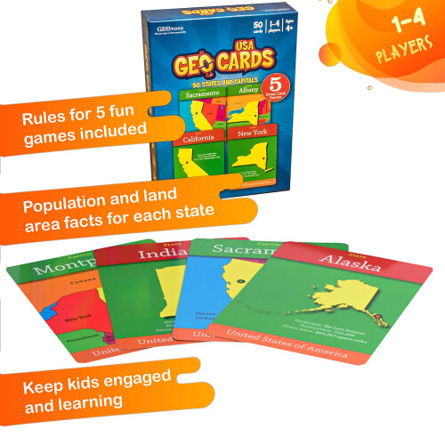Geotoys Geocards USA Flash Card 2
