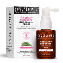 Soulflower Rosmarin Redensyl Haarwachstumsserum | 3% Redensyl, 4% Anagain, Melanogray, Koffein, Biotin