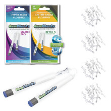 GumChucks Orthodontische Flossers Tandzijde - Floss voor beugels - Brace Floss Picks - Tandvlees Flossen Picks - Ortho Dental Flossers (startpakket v