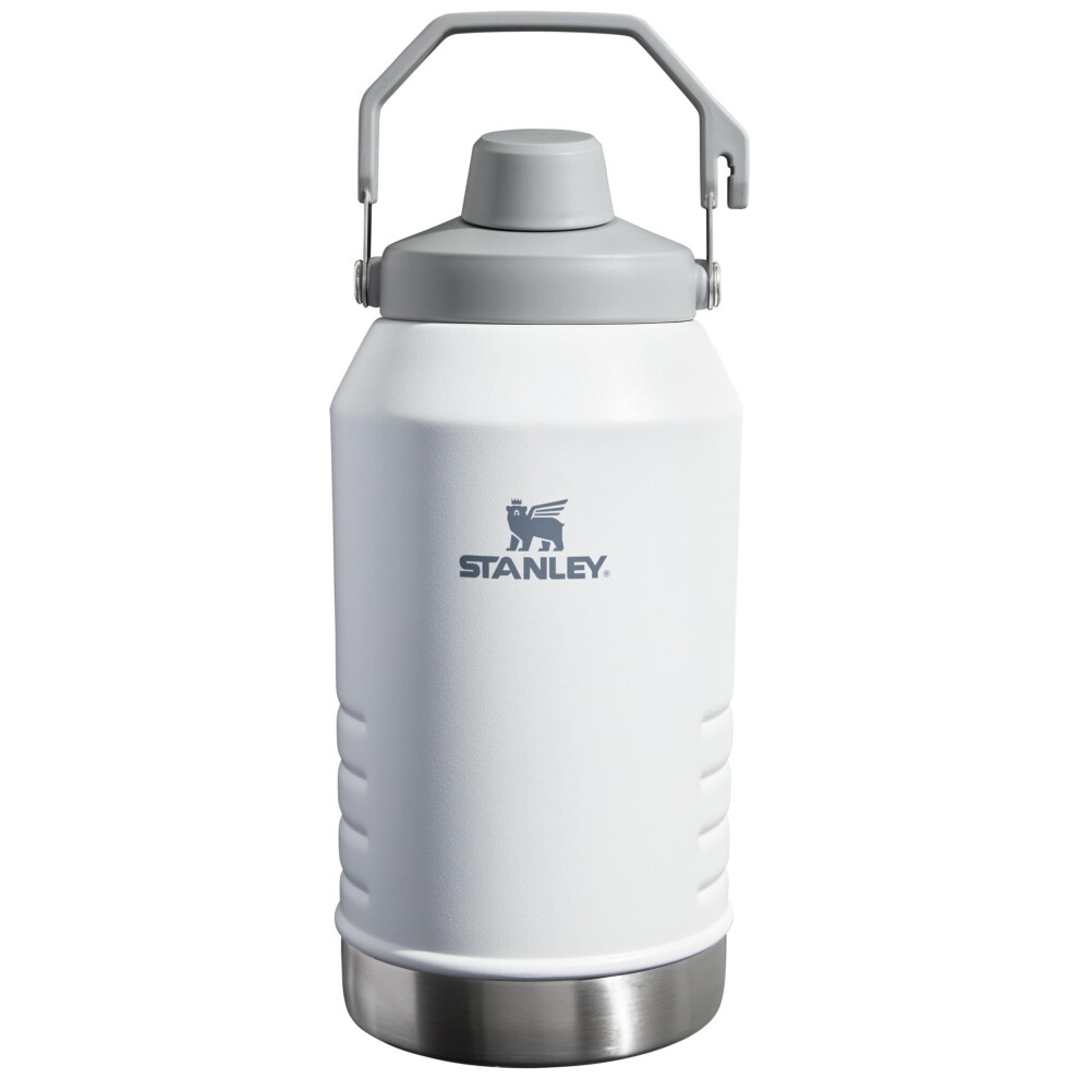 Stanley Iceflow Fast Flow Jug | Recycled Stainless Steel Water Tumbler | Keeps Drink Cold and Iced for Hours | Easy Carry Handle | 96 OZ | Polar
