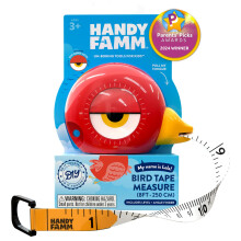 Handy Famm 8ft Animal-Shaped Kids Tape Mtniv & Protractor Angle Finder Fun Education Children's Tape Mt Small Measuring Tape fr att lra sig