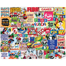 White Mountain Puzzles - It's All Fun & Games - 1000 Piece Jigsaw Puzzle for Adults & Kids - Fun Family Activity - 24""""x30""""