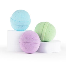 SpaRoom Soothe and Relax, handgemachte Badebomben mit naturlichen atherischen    len, Aromatherapie, 3er-Set, Lavendel, Eukalyptus und Pfefferminze