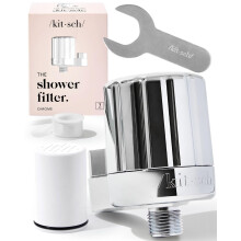 Kitsch Douchefilterkop voor hard water - Douchekop Waterfilterontharder voor haarnagels en huidvitaminen Verwijdert zware metalen en schadelijke stof
