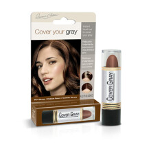 Bedek je grijze haarkleur Touch-Up Stick - Donkerbruin (2-pack)