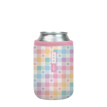 Sok It Can Sok hoes voor bier en frisdrank ge?oleerde neopreen hoes (Gingham Flowers 12oz Can Sleeve)