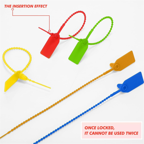 500Pcs Plastic Tamper Seals Zip Ties for Blank Security Tags 25cm 1
