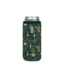 Sok It Can Sok hoes voor bier en frisdrank ge?oleerde neopreen hoes (Green Living 12oz Slim Can Sleeve)