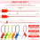 500Pcs Plastic Tamper Seals Zip Ties for Blank Security Tags 25cm 3