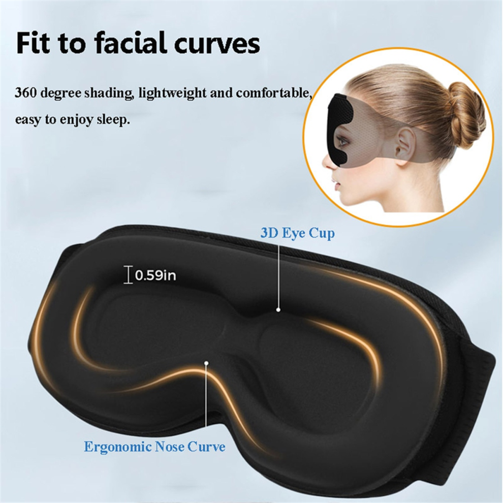 Markenlos 3D Sleeping Headphones Blindfold Bluetooth Music Eyemask
