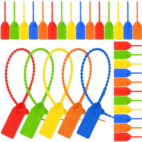 500Pcs Plastic Tamper Seals Zip Ties for Blank Security Tags 25cm