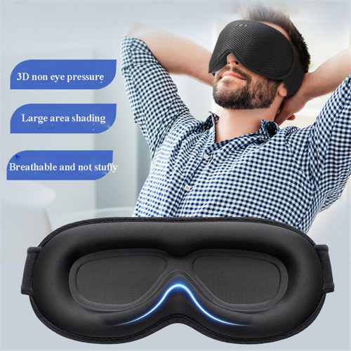 Ακουστικά ύπνου 3D με δεμένα μάτια, μάσκα Bluetooth και μουσική 2