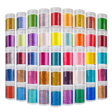 Jemn trpytky pro epoxidov pryskyrice Sada 45 barev Estanoite Extra Fine Craft Glitter Powder Assorted Nail Arts Glitter Kosmetick trpytky na telo